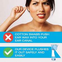 Electric Ear Wax Removal Kit By - Rechargeable Ear Cleaning Machine For Ear Irrigation - Complete Ear Flush Kit For Adults And - Ear Lavage System With Otoscope Microfibre Towel And 30 Tips#QAZ - Bộ dụng cụ tháo gỡ điện Eax - Xem 7