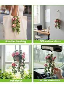 Đồ trang trí cây cảnh móc thủ công, thích hợp cho gương chiếu hậu ô tô, trang trí nội thất, trang trí nhà cửa, trang trí phòng ngủ, phụ kiện phòng tắm, trang trí tường nghệ thuật, trang trí gương chiếu hậu ô tô phong cách Boho. Đánh giá của người mua: Quà tặng ngày lễ, thích hợp cho phụ nữ và bé gái, trang trí nội thất ô tô màu xanh lá cây, cũng thích hợp để trang trí móc treo trên xe tải của nam giới, phụ kiện ô tô. - Nhiều màu - Xem 8