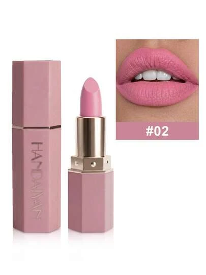 HANDAIYAN 6-Sided Matte Moisturizing Lipstick, Velvet Finish, Single Piece, Long-Lasting Color, Fashionable Luxury Lipstick, Suitable For Halloween, Christmas And Holiday Makeup, Party And Daily Makeup, Holiday Travel Essential Cosmetics, Net Weight: 3.5g, Face Painting, Cosmetics, Suitable For Women, Suitable For Winter/Spring, Ideal For Y2K Fancy Fashion, Suitable As Birthday/Valentine's Day/Mother's Day Gift, Essential For Carnival Party, Best Color Choice