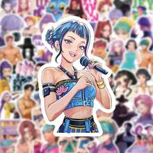 10/30/50张可爱K-Pop贴纸，新款涂鸦设计，适用于滑板、手机、自行车、笔记本、吉他等，防水PVC材质，礼品装 - 查看 6