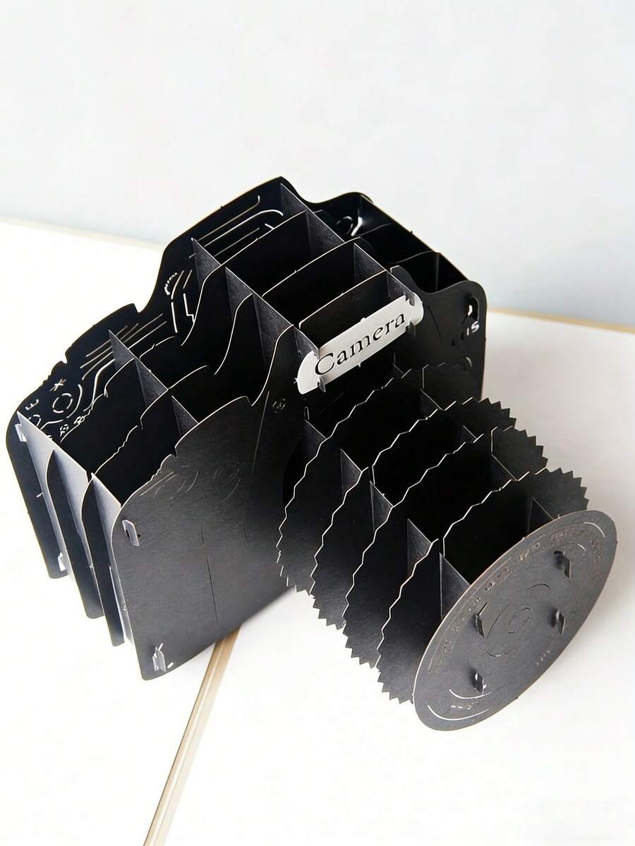 1pc 3D Pop-Up Camera Handmade Birthday Card, Suitable For Various Occasions Like Father's Day, Mother's Day, Anniversary, Thank You, Graduation, Wedding, Party, Small Gift - Camera Greeting Cards - View 1