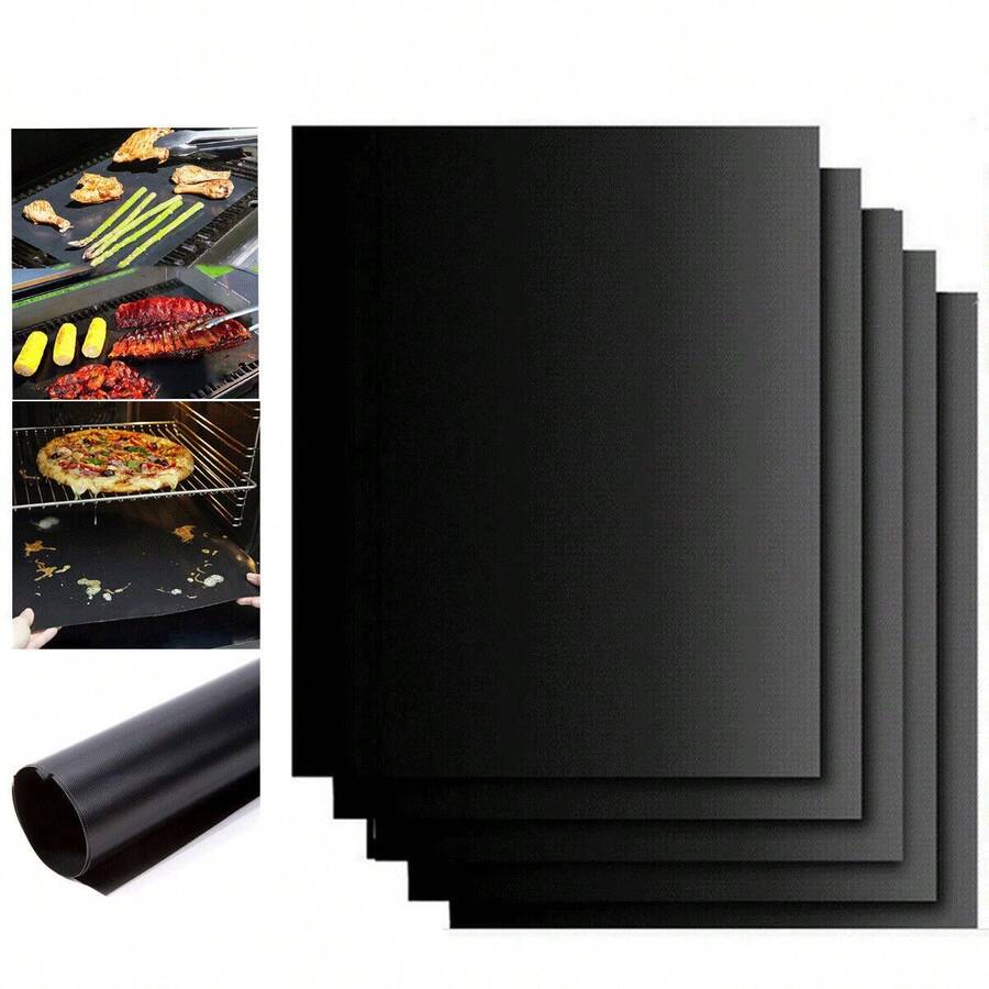 15X Non Stick Oven Mat/Barbecue Mat, Essential For Spring Outing, Camping, Picnicking, Barbecue, Non Stick Baking, Heat Resistant Baking, Barbecue Board Cooking, Barbecue Board Mat