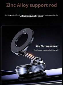 360 °   Rotation Magnetic Car Phone Holder Mount, Adjustable Vacuum Magnetic Phone Holder, Rotary Vacuum Suction No Adhesive Required, Suitable Car/Gym/Mirror/Smooth Surfaces Hands-Mount, Compatible With All Smartphones - B - 查看 4