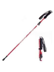 7075铝合金折叠登山杖，高度可调节，轻便防滑，适合徒步和越野跑，男女通用 - 彩色 - 查看 2