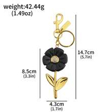 1pc New Exquisite Daisy Keychain Beautiful And Creative Flower Keychain Pendant Multi-Functional Wallet Charm Presented To Women's Jewelry Gift - Multicolor - View 14