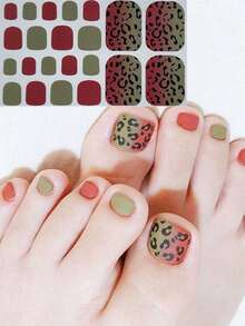 Nail Art Toe Stickers, Assorted Designs Including Glitter, Cartoon Hearts, Geometric Patterns, Solid Colors, Versatile Mixed Styles, Easy Application With Scraper - Multicolor - View 63