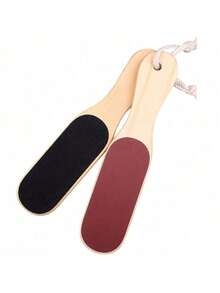 1pc Professional Foot Care Foot File Tool, Made Of Beechwood For Removing Dead Skin, Cracked Heels And Calluses - Multicolor - View 6