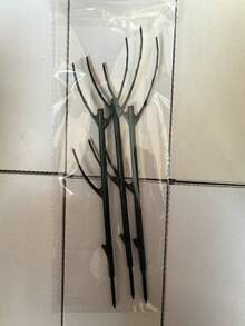 3/6入裝龜背竹植物支撐桿，5支支撐架與1捲魔鬼氈綁帶，可堆疊高桿附魔鬼氈綁紮，專為攀緣植物莖部支撐設計，耐用戶外園藝花架支柱 - A - 查看 11