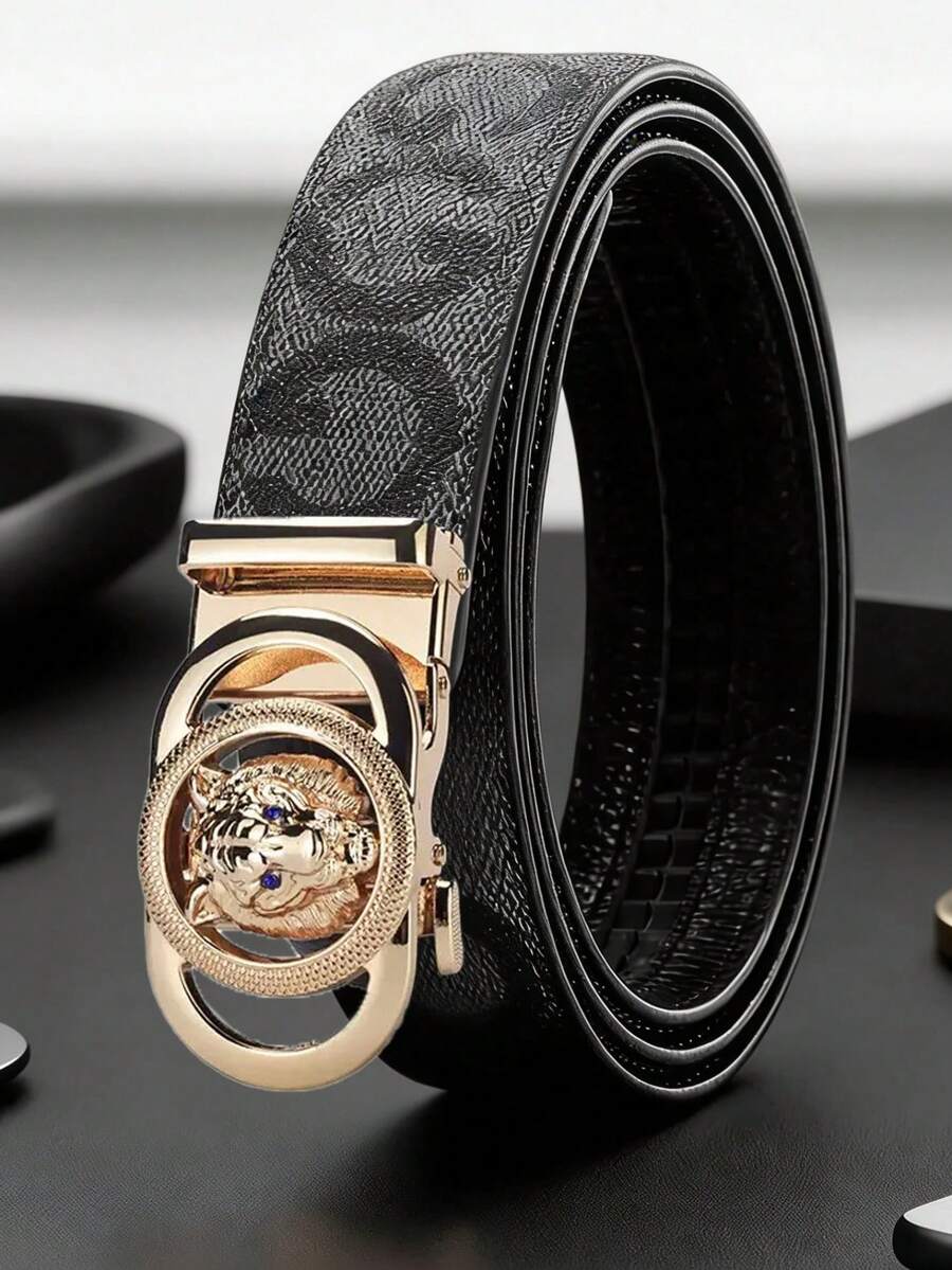 Men's Leather Belt, Versatile Casual Pants Belt - Multicolor - View 1