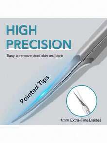 1件装不锈钢专业指甲钳，指甲和脚趾甲修剪器配件 - 多色 - 查看 3