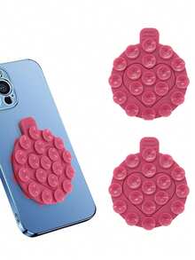 1 cái giá đỡ điện thoại hình trái tim hai mặt bằng silicon có giác hút. - Nhiều màu - Xem 2