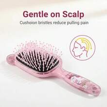 Bộ lược hoạt hình cho trẻ em, lược nhỏ in hình dễ thương, lược răng nhỏ chải tóc cho trẻ em có đuôi nhọn, lược massage tai gấu hoạt hình trong suốt có đệm khí, lược chải tóc hình gấu dễ thương cho trẻ em, lược cho bé gái. - Nhiều màu - Xem 5