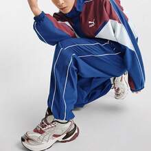 PUMA Puma SS23 Archive系列 Logo刺繡繫帶束腳 休閒短褲 男女同款 - 藍色 - 查看 3