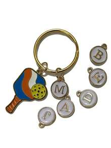 Customized Metal Enamel Pickleball Keychain, Gift For Pickleball Enthusiasts Gifts For Mother, Father, Graduation, And Teacher - Multicolored Pickles - View 9