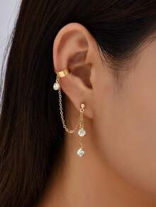 It Has A Fairy-Like Charm, With A Design Style Full Of Romance And Elegance; Suitable For Mothers, Women, And Girls To Wear; It Is A High-End Fashion Product. - Gold - 查看 5