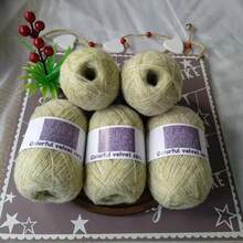 5 cuộn * 40g, sợi polyester 100% mỏng, chất liệu nhung chấm bi, thích hợp cho việc đan móc thủ công, mềm mại khi chạm vào. - A - Xem 18