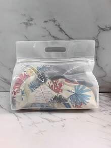 1pc EVA Waterproof Wet & Dry Separation Bag, Suitable For Beach Or Swimming Pool Travel, Zipper Design, Lightweight And Portable, Can Store Swimwear, Towels And Travel Essentials - Multicolor - View 12