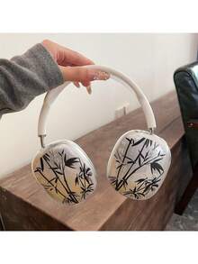 一套中国风竹纹设计保护套，兼容苹果 Max2，独特的耳机套 - 彩色 - 查看 3