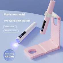 Portable Handheld Nail Lamp, UV/LED Nail Curing Light With 2 Timer Settings (30s/60s), Suitable For All Gel Nail Polish, Rechargeable Quick-Drying Nail Lamp, 3-In-1 Set (Includes Stand, Nail Lamp And Cable), Foldable For Storage, Compact And Elegant, Makes A Beautiful Gift, Affordable And High Value - Multicolor - View 8