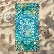 Bohemian Style Mandala Beach Towel - Quick Drying, Soft, Sand-Proof Polyester Blend, Suitable For Pool, Travel, Yoga And Swimming Training - Fashionable And Portable - Bohemia - View 10