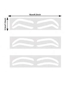 5pcs/30pcs/60pcs Disposable Eyebrow Tattoo Stencils, Makeup Positioning Dye Eyebrow Stickers, Eyebrow Tattoo Positioning Stickers - Multicolor - View 6