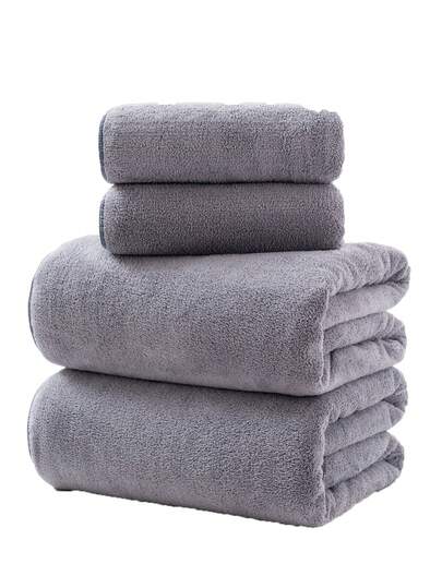 男女通用珊瑚绒纯色柔软吸水浴巾/浴巾/特大号浴巾