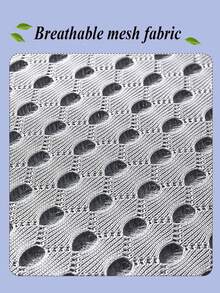 1pc Black Honeycomb Car Seat Cushion - Breathable Mesh Pad, Sandwich Structure - Suitable For All Seasons, Fit For Sedan, SUV And Truck - Anti-Slip, Breathable Seat Protector Pad, Fit For Front Seats - A - View 4