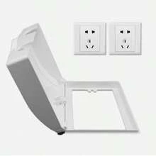 Double Socket Protector Electric Plug Cover Baby Child Safety Box Waterproof - View 9