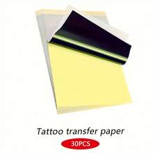Giấy chuyển hình xăm khổ A4, giấy chuyển nhiệt carbon, giấy sao chép hình xăm, giấy can (10/20/30/50/100 tờ). - Xem 11