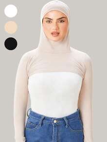 1pc/2pcs/3pcs Women Fashion Solid Color Arm Sleeves, Collarless, Breathable, For Outdoor Sun Protection & Casual Daily Wear Summer - Neck Sleeves - View 14