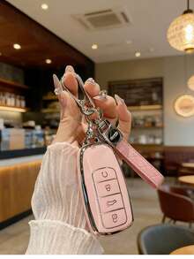 Bao đựng chìa khóa TPU kèm móc khóa da PU, phù hợp với các dòng xe Chery: Tiggo 8 Pro, Tiggo 8 Plus, New Tiggo 5 Plus, Tiggo 7 Pro. Chống bụi và chống rơi, bao đựng chìa khóa thời trang cao cấp và bảo vệ chìa khóa. - A - Xem 10