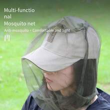 户外防蚊帽，自动伸缩防虫帽，多功能露营帽，钓鱼帽 - 彩色 - 查看 10