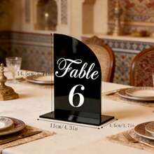 OUTANA Acrylic Detachable Table Number Plate, Minimalist Design, Suitable For Business Hotels, Birthday Parties, Restaurants, Meetings, Weddings, Exhibitions, Table Identification - BJ3063 - View 15