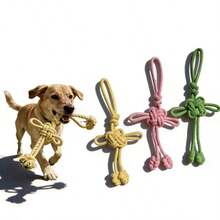 Đồ chơi móc xích chống cắn cho chó - Hình quả bầu độc đáo, đồ chơi nhai kiểu nút thắt Trung Quốc - Đồ chơi tương tác cho chó, dễ vệ sinh và bảo quản, bảo vệ răng khỏi bị hư hại. - Nhiều màu - Xem 1