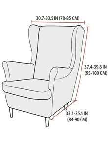 TIANWOWO Bộ 2 chiếc bọc ghế thông thường, bọc ghế bành, bọc ghế sân vườn, phù hợp với ghế sofa đơn, ghế tựa, ghế đẩu Tiger. - Nhiều màu - Xem 6