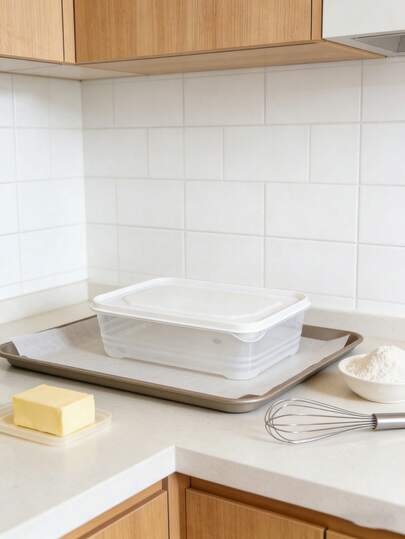 1个/2个装食品储物盒，微波炉午餐盒，蔬菜肉类储物盒，密封冰箱冷冻盒