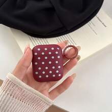 韩版极简波点耳机保护套，兼容苹果Pro 3/Pro 2/Pro 4/3/2，时尚女士耳机保护套，极简耳机保护套，苹果耳机保护套，苹果耳机套 - 黑色 - 查看 9