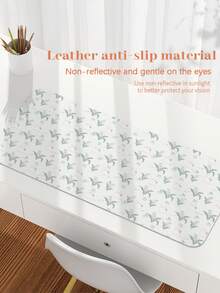 1 件装，蓝色铃兰小猫图案 PU 皮革鼠标垫，笔记本电脑桌垫，防滑，可水洗，防污，适合情侣/学生/办公室/学习空间，生日礼物，毕业礼物。 - 查看 10