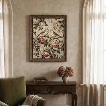 1 bức tranh canvas cổ điển có khung/không khung, họa tiết chim chóc, thực vật, tình yêu, hoa lá, động vật, cặp đôi, lãng mạn, phong cách Cottagecore, tranh treo tường trang trí nhà nông thôn, lối vào, hành lang, tối giản, mộc mạc cho căn hộ, phòng khách, phòng ngủ, trang trí nhà hiện đại. - A - Xem 3