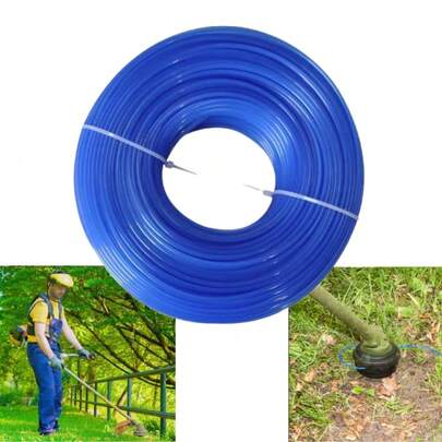 30M Lawn Mower Grass Rope, Universal Durable Nylon Grass Rope, 2.4mm Round, Serrated Brush Cutter Accessories, Garden Weeding Tools, Garden Tools