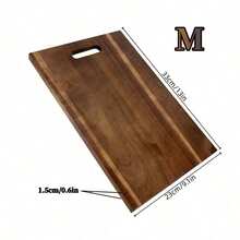 1pc Rosewood Material Multipurpose Wooden Cutting Board, Serving Tray, Steak Platter, Cheese Board, Suitable For Chopping Vegetables And Meat, Kitchen And Dining Room - 1pc Handle Cutting Board Tray - View 13