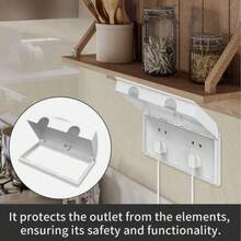 Double Socket Protector Electric Plug Cover Baby Child Safety Box Waterproof - View 5
