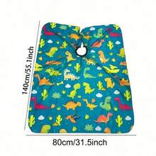 Dinosaur Shaped Hairdressing Apron - Easy To Clean, Anti-Stick, Anti-Static Hairstylist Apron - Multicolor - View 6
