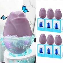 Limpiador de inodoro en forma de rosa, elimina la suciedad y las manchas, adecuado para baño/inodoro/sartén en cuclillas, 1 pieza - Rojo - Ver 10