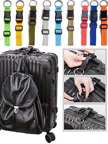 2pcs Anti-Theft Luggage Straps, Multipurpose Fixing Clips, Suitable For Securing Clothes/Bottles/Bags, Can Be Used To Connect Suitcases, Hands-Free, Suitable For Outdoor Activities And Travel, Unisex Student Backpack Accessories - Multicolor - View 4