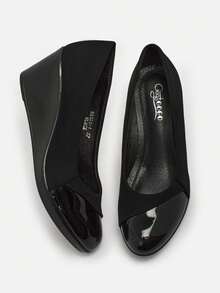 Women's Wedge Heel Pumps Abellin - Black - View 6