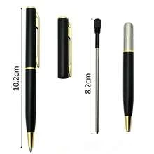 Bút bi kim loại tối giản có thể thay ruột, kèm 10 ruột bút thay thế (màu đen/xanh tùy chọn), viết trơn tru, thích hợp cho văn phòng, trường học, công sở, sử dụng hàng ngày. - Bút kèm 10 ruột bút thay thế - Xem 3