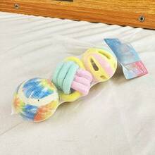 Bộ đồ chơi cho thú cưng bằng bóng dây cotton bền chắc, giúp giảm buồn chán và làm sạch răng, có chuông. - Nhiều màu - Xem 8