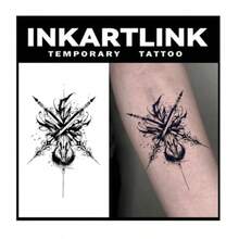 INKARTLINKシリーズ タトゥーシール 2枚 セット2週間長持ち 防水 tattoo ジャグアタトゥー 入れ墨シール 半永久的 男 女 かわいい メンズ レディース 卒業式 イベント フェス プール パーティー お祭り 旅行に活躍 - XL1 - チェックする 1