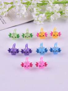 10入組發光樹脂六角龍掛墜,適用於項鍊和耳環diy女性珠寶配飾 - 彩色 - 查看 6